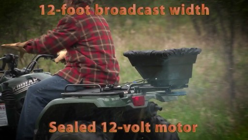 Guide Gear 12 Volt ATV / UTV Spreader 80-lbs. Capacity - image 5 from the video